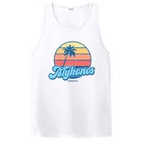 Vintage Mykonos Greece Classic 70s Retro Surfer PosiCharge Competitor Tank