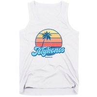 Vintage Mykonos Greece Classic 70s Retro Surfer Tank Top