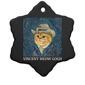 Vincent Meow Gogh Funny Starry Night Cat Van Gogh Cat Ceramic Star Ornament