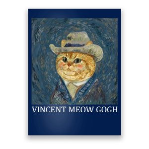 Vincent Meow Gogh Funny Starry Night Cat Van Gogh Cat Poster