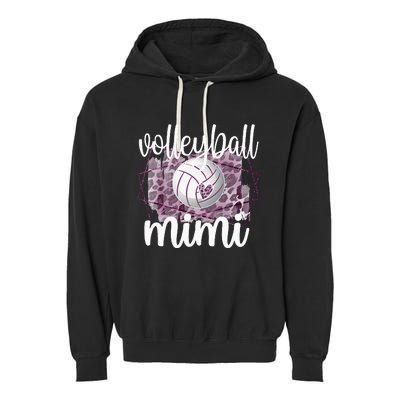 Volleyball Mimi Grandma Of Volleyball Player Garment-Dyed Fleece Hoodie