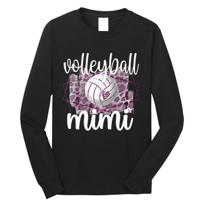 Volleyball Mimi Grandma Of Volleyball Player Long Sleeve Shirt