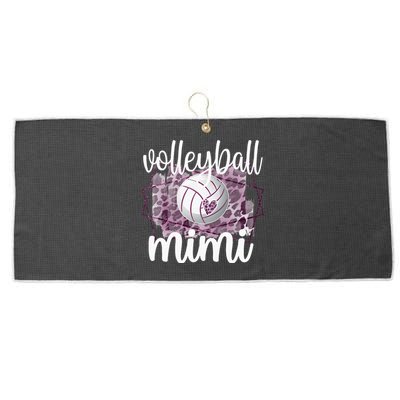 Volleyball Mimi Grandma Of Volleyball Player Large Microfiber Waffle Golf Towel