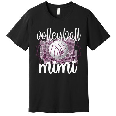 Volleyball Mimi Grandma Of Volleyball Player Premium T-Shirt