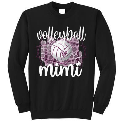 Volleyball Mimi Grandma Of Volleyball Player Tall Sweatshirt