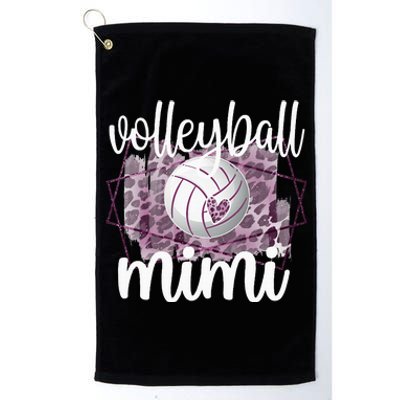 Volleyball Mimi Grandma Of Volleyball Player Platinum Collection Golf Towel