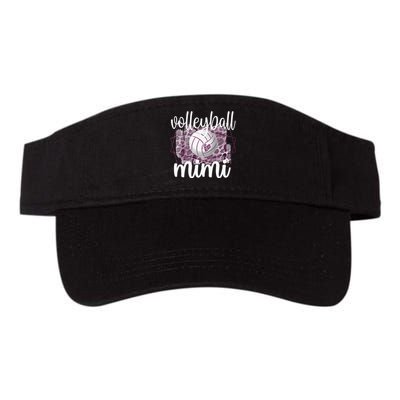 Volleyball Mimi Grandma Of Volleyball Player Valucap Bio-Washed Visor