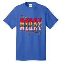 Very Merry Granny Boho Xmas Lights Leopard Christmas Pajama Cute Gift Tall T-Shirt