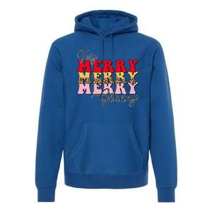 Very Merry Granny Boho Xmas Lights Leopard Christmas Pajama Cute Gift Premium Hoodie