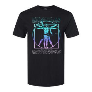 Vitruvian Man Guitarist Rock Star Leonardo Da Vinci Guitar Softstyle CVC T-Shirt