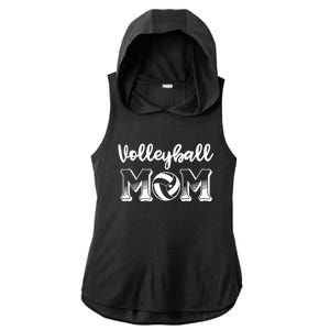 Volleyball Mom Gift For Lover Ladies PosiCharge Tri-Blend Wicking Draft Hoodie Tank