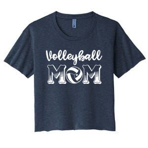 Volleyball Mom Gift For Lover Women's Crop Top Tee