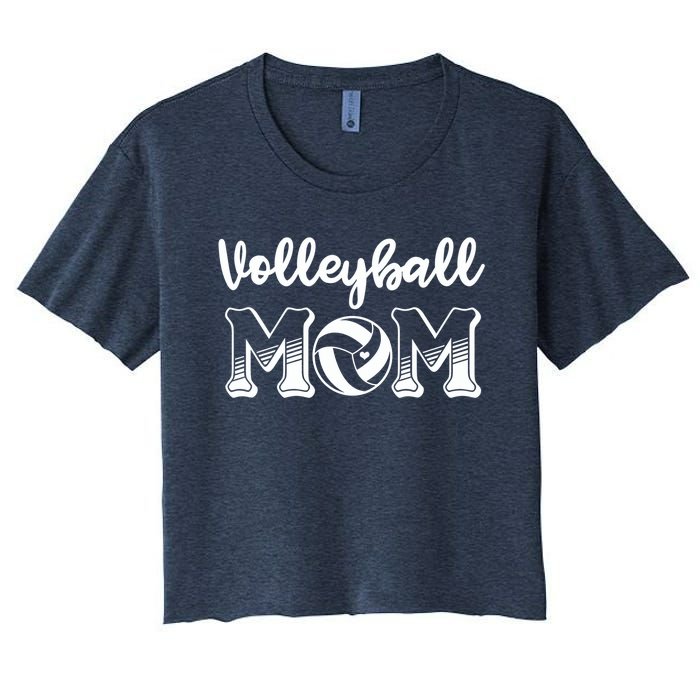 Volleyball Mom Gift For Lover Women's Crop Top Tee