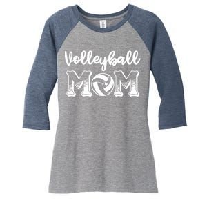 Volleyball Mom Gift For Lover Women's Tri-Blend 3/4-Sleeve Raglan Shirt