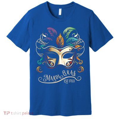 Vintage Mardi Gras Mask Gift Premium T-Shirt