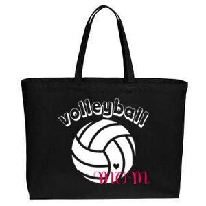 Volleyball Mom Gift Cotton Canvas Jumbo Tote