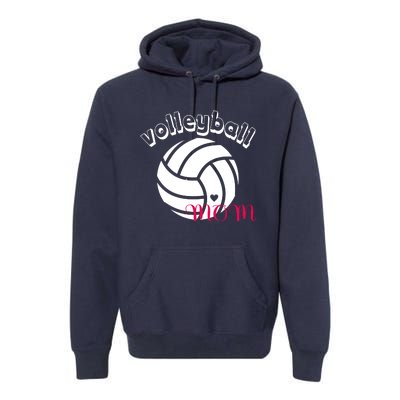 Volleyball Mom Gift Premium Hoodie