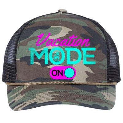 Vacation Mode Going On Vacation Beach Vacation Mode On Gift Retro Rope Trucker Hat Cap