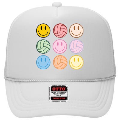 Volleyball Mom Game Day High Crown Mesh Back Trucker Hat