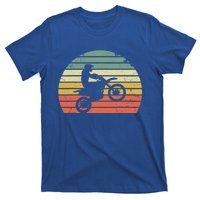 Vintage Motocross Gift Dirt Bike Silhouette Retro Dirt Bike Gift T-Shirt