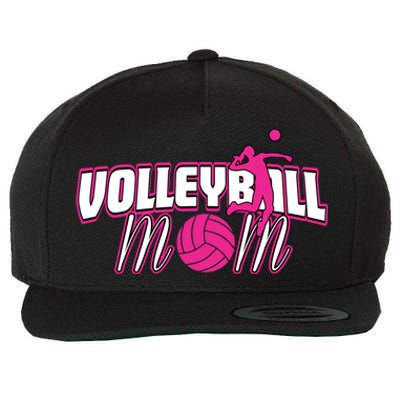 Volleyball Mom Gift Wool Snapback Cap