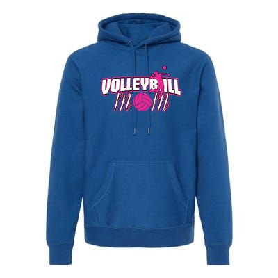 Volleyball Mom Gift Premium Hoodie