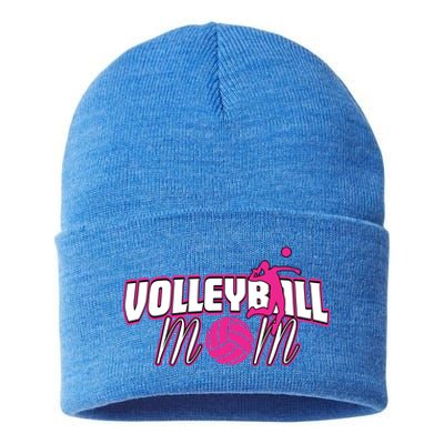 Volleyball Mom Gift Sustainable Knit Beanie