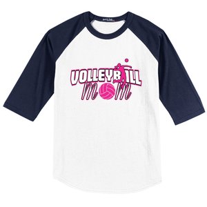 Volleyball Mom Gift Baseball Sleeve Shirt