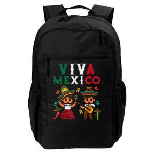 Viva Mexico Girl Maracas Guitar Mexican Independence Daily Commute Backpack