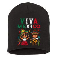 Viva Mexico Girl Maracas Guitar Mexican Independence Short Acrylic Beanie