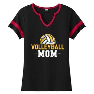 Volleyball Mom Gift Funny Sports Mom Mothers Day Ladies Halftime Notch Neck Tee