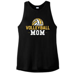 Volleyball Mom Gift Funny Sports Mom Mothers Day Ladies PosiCharge Tri-Blend Wicking Tank