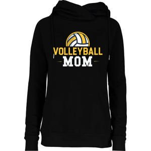 Volleyball Mom Gift Funny Sports Mom Mothers Day Womens Funnel Neck Pullover Hood