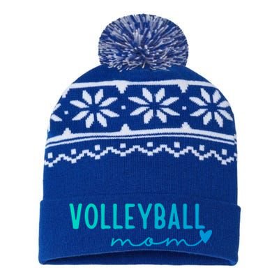 Volleyball Mom Game Love Gift USA-Made Snowflake Beanie