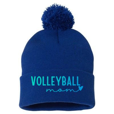 Volleyball Mom Game Love Gift Pom Pom 12in Knit Beanie