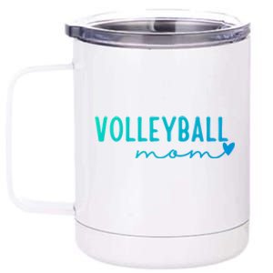 Volleyball Mom Game Love Gift 12 oz Stainless Steel Tumbler Cup