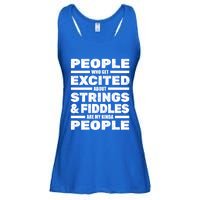 Violin Musician Gift Strings Fiddles Player Orchestra Violinist Great Gift Ladies Essential Flowy Tank