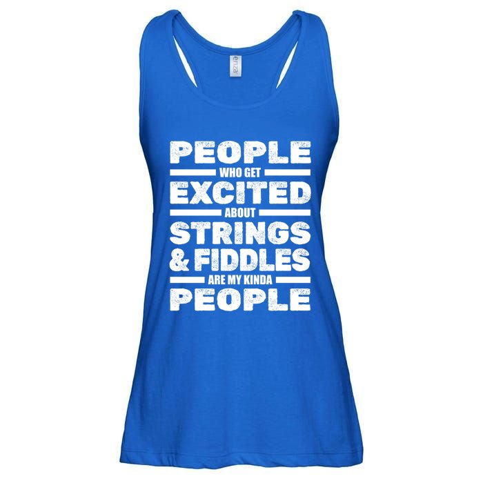 Violin Musician Gift Strings Fiddles Player Orchestra Violinist Great Gift Ladies Essential Flowy Tank