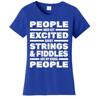 Violin Musician Gift Strings Fiddles Player Orchestra Violinist Great Gift Women's T-Shirt