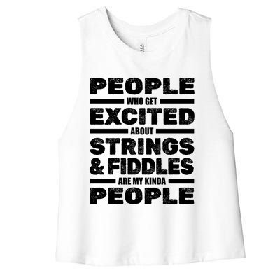 Violin Musician Gift Strings Fiddles Player Orchestra Violinist Great Gift Women's Racerback Cropped Tank