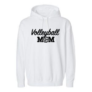 Volleyball Mom Gift Garment-Dyed Fleece Hoodie