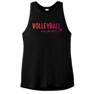 Volleyball Mom Game Love Gift Ladies PosiCharge Tri-Blend Wicking Tank