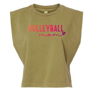 Volleyball Mom Game Love Gift Garment-Dyed Women's Muscle Tee