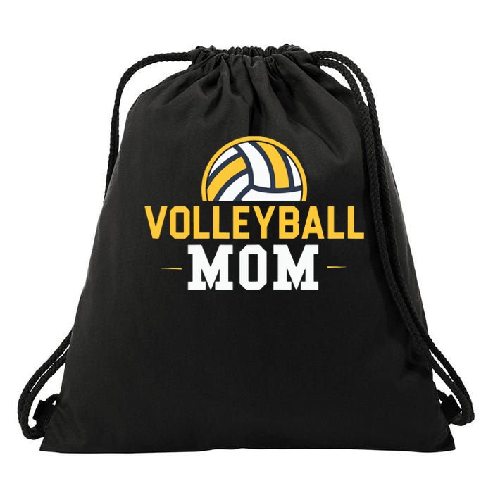 Volleyball Mom Gift Funny Sports Mom Mothers Day Drawstring Bag