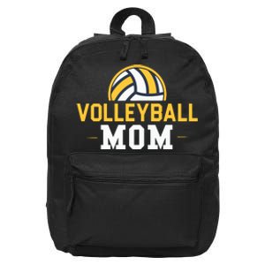 Volleyball Mom Gift Funny Sports Mom Mothers Day 16 in Basic Backpack