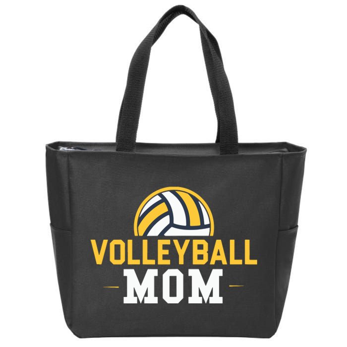 Volleyball Mom Gift Funny Sports Mom Mothers Day Zip Tote Bag