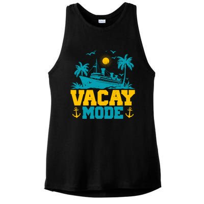 Vacay Mode Gift Ladies PosiCharge Tri-Blend Wicking Tank