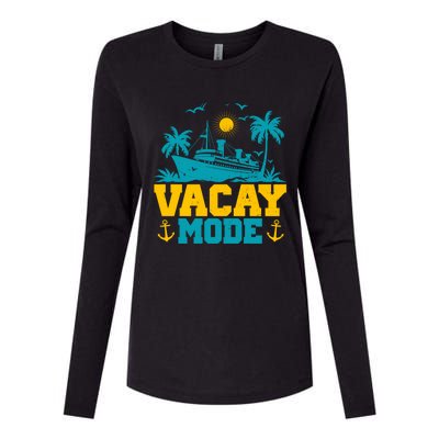 Vacay Mode Gift Womens Cotton Relaxed Long Sleeve T-Shirt