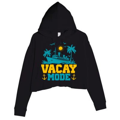 Vacay Mode Gift Crop Fleece Hoodie