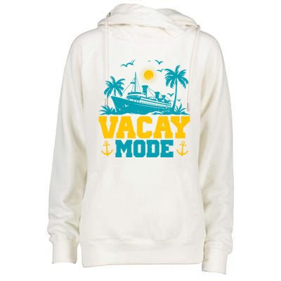 Vacay Mode Gift Womens Funnel Neck Pullover Hood